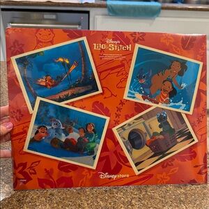 Disney Lilo & Stitch Orange Lithographs, Set of 4, Sealed.
